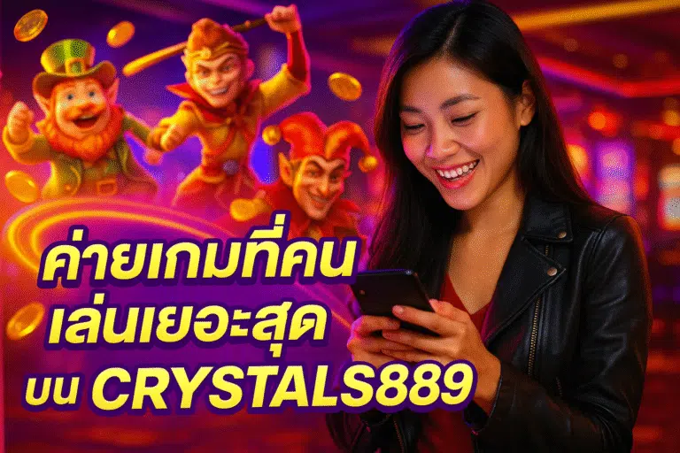 ค่ายเกมที่คนเล่นเยอะสุดบน CRYSTALS889