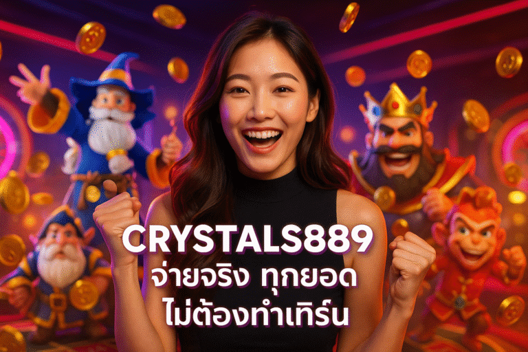 CRYSTALS889 จ่ายจริง ทุกยอด ไม่ต้องทำเทิร์น