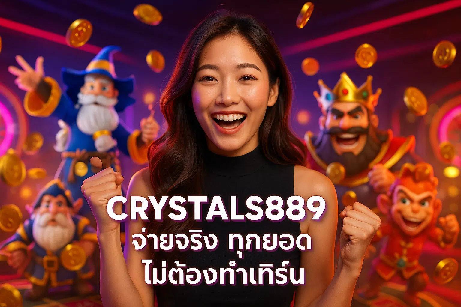 CRYSTALS889 จ่ายจริง ทุกยอด ไม่ต้องทำเทิร์น